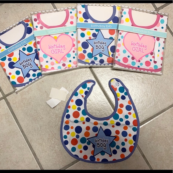 NEW Elegant Baby Birthday Boy Bib